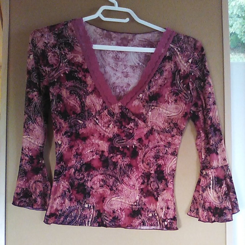Belle blouse rose